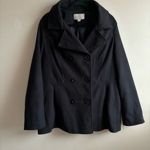 Women’s Black Peacoat Size XXL